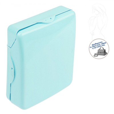 Suport Huse pentru Absorbante, Model Unic, Plastic, Culoare Verde Menta, Dimensiuni 8x3x10.5 cm foto