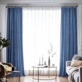 Draperie din catifea blackout cu rejansa din bumbac tip fagure, Madison, 200x250 cm, densitate 700 g/ml, Bismark, 1 buc