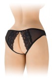 Bikini Crotchless Christine, Negru, S-L