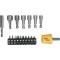 Set biti si tubulare 1/4&quot; cu maner topex 39D361 HardWork ToolsRange