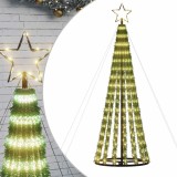 Cumpara ieftin Pom de Craciun LED 275 LED-uri Alb Cald 180 cm