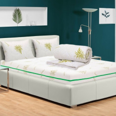 Pachet saltea Bedora Confort Relax Aloe Vera 160 x 200 cm + pilota + perne, spuma memory