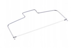 Cutit cu snur dublu pentru taiat blaturi de tort si prajituri, 32.5 cm, otel inoxidabil, argintiu