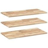 Cumpara ieftin Rafturi suspendate 3 buc. 80x40x2 cm lemn masiv acacia netratat