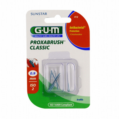 Set 8x Periute Interdentare, GUM, ProxaBrush, pentru Curatare in Profunzime, Tratate cu Clorhexidina foto