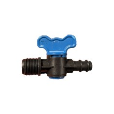 Robinet din plastic pentru teava picurare cu filet si stut, Nr-7518, 16 mm x 1/2&quot; FE