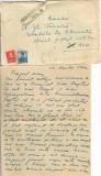 NI1091 Plic cu scrisoare expediat de la Călărași, județul Ialomița la Escadrila 20 Observație, ștampilă OPM 30, Cenzurat Călărași și Cenzurat, 1942