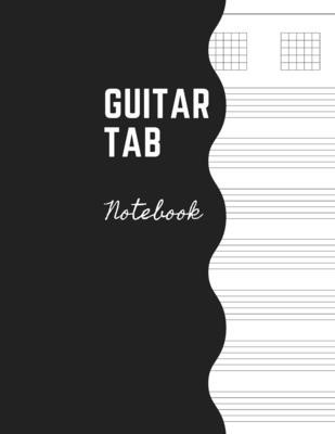 Guitar Tab Notebook: Music Paper Sheet For Guitarist And Musicians - Wide Staff Tab -Large Size 8,5 x 11&amp;quot;&amp;quot; foto