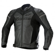Geaca Moto Piele Alpinestars GP Force Leather Jacket, Negru, Marime 52