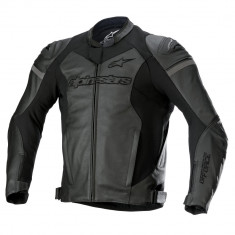 Geaca Moto Piele Alpinestars GP Force Leather Jacket, Negru, Marime 56