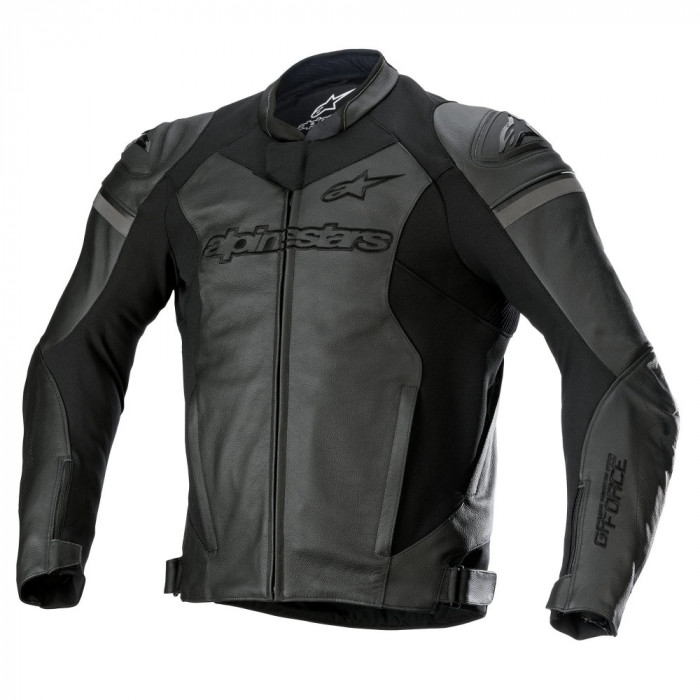 Geaca Moto Piele Alpinestars GP Force Leather Jacket, Negru, Marime 58