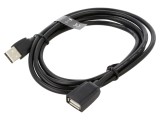 Cablu USB 2.0 A Mufă-Nicelată 1,5m Negru