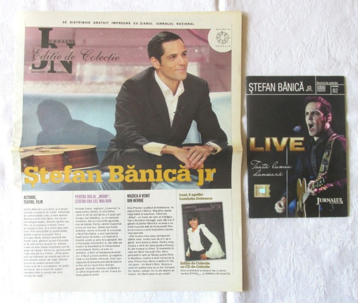 STEFAN BANICA Jr. LIVE Toata lumea danseaza - CD Muzica de Colectie Vol. 82+ ziar Jurnalul National