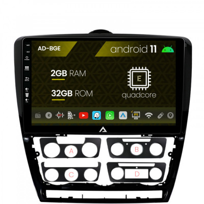 Navigatie Skoda Octavia 2, Android 11, E-Quadcore 2GB RAM + 32GB ROM, 10.1 Inch - AD-BGE10002+AD-BGRKIT048v2 foto