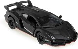 Macheta 1/36 lamborghini veneno, matt black negru mat in cutie Kinsmart