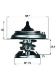 Termostat lichid racire Mercedes 124, 124 T-Model, 190, E-Class, E-Class T-Model, G-Class; Puch G-Modell; Ssangyong Korando, Musso, Rexton / Rexton