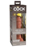 Dildo 53X 6&quot; Dual Density Silicone Cock Tan