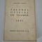 Carte veche Salonul Oficial de Toamna 1945 Desen Gravura Afis