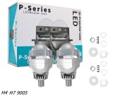 Cumpara ieftin Set de Lupe Bi-LED 2.5, &sup3; Faza scurta Faza lunga, H4, H7, HB3, HB4, 9005, seria P10, 80W, 5500K, 7000lm, 12V
