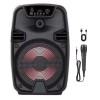Boxa Portabila ZQS6146, 30W, Bluetooth, FM, USB, Microfon, 1800mAh, Autonomie 5h, LED, Negru
