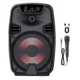 Boxa portabila cu microfon ZQS6146, 30W PMPO, BT/FM/USB, 1800mAh