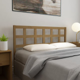 Tăblie de pat, maro miere, 156x4x100 cm, lemn masiv de pin, vidaXL