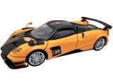 Macheta Pagani Huayra orange BC 1:32 replica metal lumini si sunete usi capota si portbagaj deschise