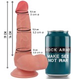 Rock Army-Liquid Silicone Fox 19 cm -o- 3.2 cm-Waterproof, Ventuza