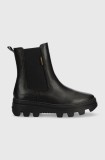 G-Star ghete chelsea de piele NOXER CHS LEA femei, culoarea negru, cu platforma, 2241020720.BLK