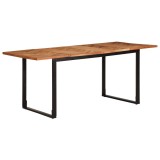 VidaXL Masa de sufragerie 180x90x75 cm din lemn masiv de salcam