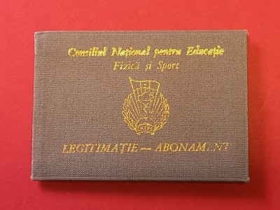 Legitimatie-Abonament - Intrare Libera la toate manifestatiile Sportive foto