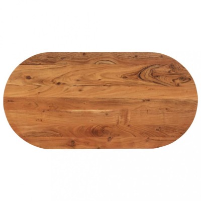 Gossi blat de masa oval, 100x50x2,5 cm, lemn masiv de acacia foto