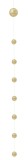 Cumpara ieftin Set 4 ghirlande polistiren auriu &Oslash;6x160h