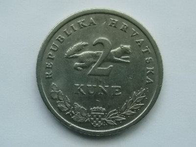 2 KUNE 1994 CROATIA -text latin foto