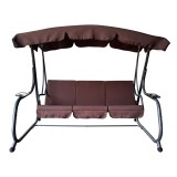 Cumpara ieftin Leagan gradina maro gri Eilana 220x138x178 cm