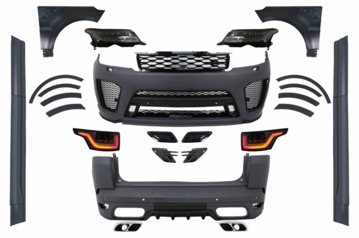 Pachet Exterior Range Rover Sport L494 (2013-2017) Conversie catre 2019 SVR Design Performance AutoTuning