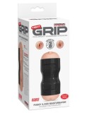 Manson Tight Grip Pussy &amp; Ass Masturbator Black/Light