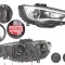 Far Audi A3 (8v), 06.2012-07.2016 Model 3 Usi, Sportback, fata, Dreapta, bi-xenon; cu LED daytime running light; D3S+LED+PSY24W; electric; fara unita