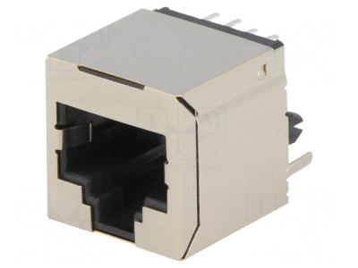 Soclu RJ45 Cat5 Ecranat 8P8C THT Drept foto