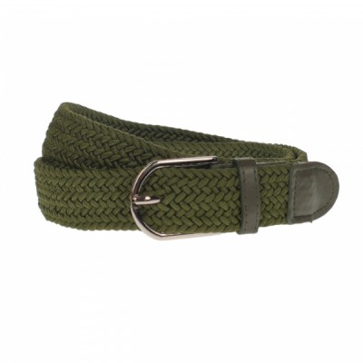 Curea elastica, casual, latime 3.5 cm, verde inchis - NB035 foto