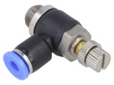 Supapă anti-retur PNEUMAT - 0,95&divide;15bar, alamă nichelată, PBT 4mm, 0&divide;60&deg;C