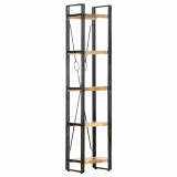 Cumpara ieftin Biblioteca cu 5 rafturi, 40x30x180 cm, lemn masiv mango