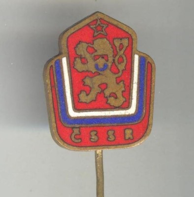 Insigna veche CSSR - heraldica - SUPERBA foto