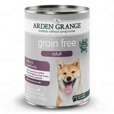 ARDEN GRANGE Grain Free Adult Dog Turkey &amp; Superfoods 395 g