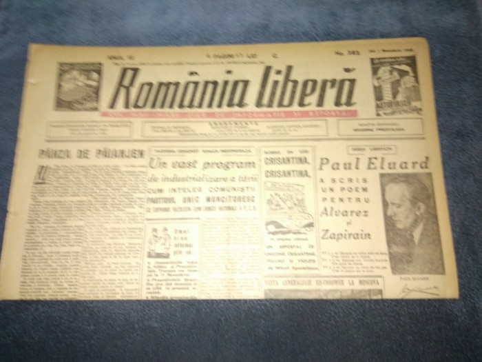 ZIAR ROMANIA LIBERA 1 NOIEMBRIE 1945