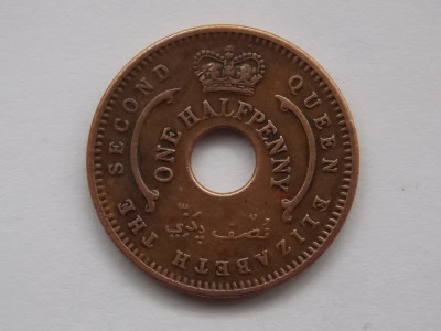 HALF PENNY 1959 NIGERIA foto