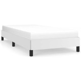 Cumpara ieftin Cadru de pat, alb, 90x190 cm, piele ecologica