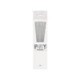 Set 8 artificii scanteietoare pentru tort, argintiu, 18 cm