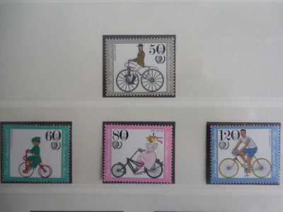 Serie timbre nestampilate sport biciclete Germania Berlin Vest MNH Berlin West foto