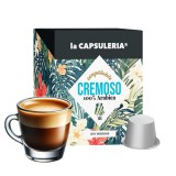 Cafea Cremoso 100% Arabica capsule biodegradabile, 100 capsule compatibile Nespresso, La Capsuleria